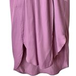 ZARA NWT  XS Satin Effect Wrap Dress Pale Pink Midi Long Sleeve Photo 8