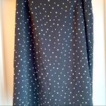 Cynthia howie|| Black/white polka dot silk skirt Size 10 Photo 1