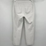 Spanx On The Go Silver Linings Slim Straight High Rise Pants White Size Medium Photo 5