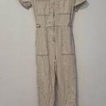 BDG  Urban Outfitters Santa Cruz Ecru Short Sleeve Boilersuit S Photo 2