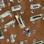 NEW Retrofete Vinci Maxi Dress Nude and Silver Size Medium Tan Photo 8