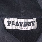 Playboy Bunny Black Oversized Baggy Cozy Comfy Hoodie Logo Sleeves L Photo 7