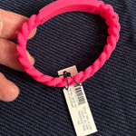 Marc by Marc Jacobs  Bright Pink silicone Braided Bracelet Photo 0