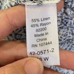 Jessica London Blue Linen Sleeveless Tunic Blouse Lace Up Detail size PLUS 16W Photo 7