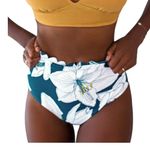 Cupshe NWT! Women’s  floral high waist bikini bottoms Medium Photo 1