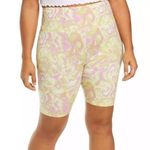 BP NWT High Waist Bike Shorts in Purple Green Spacey - Small Photo 6