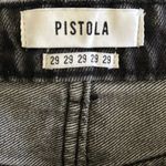 Pistola NEW  Size 29 Nova Relaxed High Rise Cut Off Denim Jean Shorts Black Photo 2