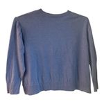 LL Bean Womens Sweater Size 3X Cashmere Blend Warm Cozy Fall Timeless Simple Blue Photo 3