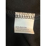 Palinda Henley Blouse Womens L Black Scoop Neck Long Sleeve Ribbed Stretch NWT Size L Photo 5