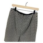 White House | Black Market  Womens Straight Skirt Geometric Mini Back Slit USA 8 Photo 3