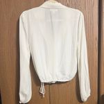Takara  Cream Wrap Blouse Photo 5