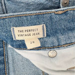 Madewell  The Perfect Vintage High Rise Cotton Mom Jeans | Sz 28 | Light Wash Photo 10