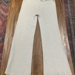 Athleta  Reverie Sweater Pant Sea Salt Ivory Ribbed Knit Medium Photo 3