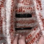 NWT Jolie Cropped Cowl Neck Sweater White and Burnt Orange Small Photo 2
