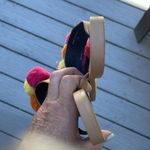 Rebecca Minkoff  Erika multicolored pom pom  leather upper slip on sandals Photo 6