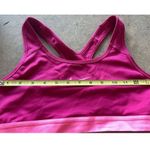Nike Women’s Size Medium DRI-FIT Support Sports Yoga/Gym Bra-Magenta Pink Photo 4