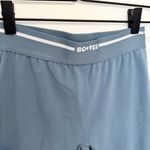Bo+Tee Steel Blue High Waist Leggings with elastic waist band Sz SMALL Photo 4