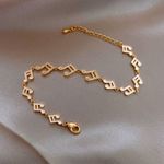 18K Gold Plated Adjustable Musical Note Charm Bracelet for Women Photo 2