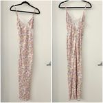 Beginning Boutique Vintage Style White Floral Lace Maxi Slip Dress Size 2 Photo 3