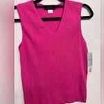 Xhilaration Hot Pink Ribbed Sleeveless Top Photo 0