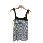 st. john's bay St. John’s Bay One Piece Swimsuit Black/White Sz 8 NWT Photo 1