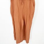 Chelsea28 Chealsea28 Summer Sleeveless Tie Front‎ Wide Leg Jumpsuit Size L Burnt Orange Photo 5