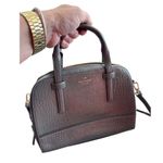 Kate Spade Felix Riverside Gray Croc-Embossed Leather Satchel SKU CS8008/V683914 Photo 15