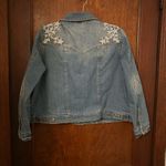 Sundance  Floral Embroidered Denim Jacket Size XXL Photo 3