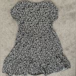 Blue Rain Francesca’s  Floral Sundress Dark Gray/White Large $55 MSRP Photo 3