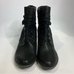 S. Oliver vegan leather heeled boots black trendy casual women’s size 41 Photo 1