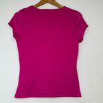 Almost Famous  Barbiecore Fuchsia V-Neck Blouse Photo 2