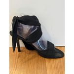 Amanda Smith Shoes Womens Size 8 Black Ankle Wrap Stiletto Heels Sandals Dressy Photo 4