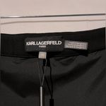 Karl Lagerfeld  Black Ruffle Hem Skirt Sz 10 Classic Minimalist Contemporary NWT‎ Photo 6