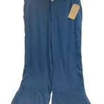 Frye NWT  And Co Iconic‎ Indigo Blue Flared Pants Large Photo 0