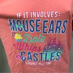 Jadelynn Brooke  Disney World T-shirt Mouse Ears Dole Whip Castles Coral Medium Photo 2