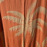 Old Navy Beach sarong Orange With Tassels And Palm Trees Photo 2