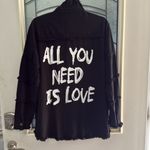 Elan  Black Jacket with Subtle Texture
ALL YOU NEED IS LOVE ❤️ Photo 3