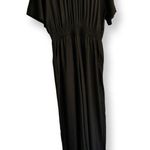 New ATM Women's Black Charmeuse Silk Jumpsuit Size L Photo 3