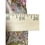 Dolma Silk Tunic Hand Embroidered Floral Print Anthropologie Boho Bohemian Small Pink Photo 6