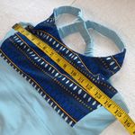 Jerdog workout shirt crisscrossed straps built in bra medallions print Sz small Photo 5