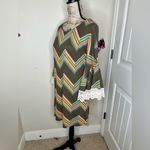 Judith March NTM: Retro Style Chevron Print Shift Style Knee Length Dress Sz M Photo 6