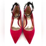 Valentino Garavani  Studded Velvet Crystal Embellished Ankle Strap Pumps EU 35 Photo 3