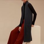 Wilfred  Aritzia Dunkirk Merino Wool Long‎ Sweater Vest Duster Ashen Grey Small Photo 1