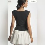 Anthropologie  Cap-Sleeve Ruched Bubble Twofer Mini Dress Photo 1