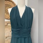 Evan Picone Deep Teal green Midi holiday Dress Size 10 Photo 1