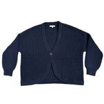 Madewell Deep Indigo Shirttail Cardigan Sweater Photo 4