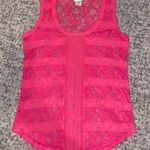 Daytrip Lace Sheer Tank Top Shirt Photo 0