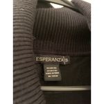 Esperanza Women's Black Short Sleeve Sweater Dress Turtle Neck Size Small Photo 7