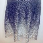 Free People Black & Silver Foil Ombré Lace Dress Photo 8