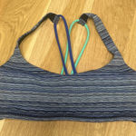 Lululemon  athletica Blue and Gray Patterned Sports Bra Photo 0
